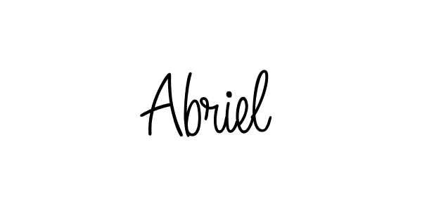 How to make Abriel signature? Angelique-Rose-font-FFP is a professional autograph style. Create handwritten signature for Abriel name. Abriel signature style 5 images and pictures png