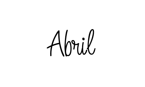 The best way (Angelique-Rose-font-FFP) to make a short signature is to pick only two or three words in your name. The name Abril include a total of six letters. For converting this name. Abril signature style 5 images and pictures png