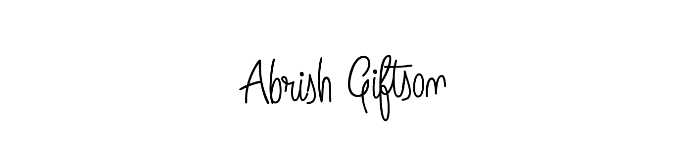 Also You can easily find your signature by using the search form. We will create Abrish Giftson name handwritten signature images for you free of cost using Angelique-Rose-font-FFP sign style. Abrish Giftson signature style 5 images and pictures png