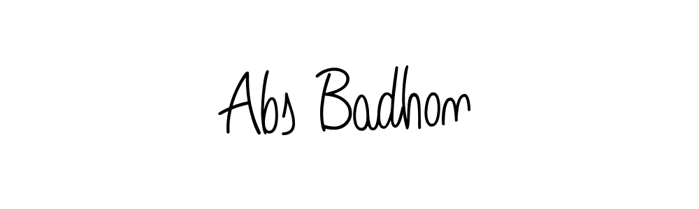Once you've used our free online signature maker to create your best signature Angelique-Rose-font-FFP style, it's time to enjoy all of the benefits that Abs Badhon name signing documents. Abs Badhon signature style 5 images and pictures png