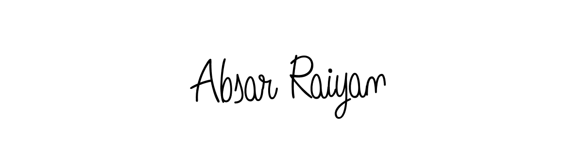 Also we have Absar Raiyan name is the best signature style. Create professional handwritten signature collection using Angelique-Rose-font-FFP autograph style. Absar Raiyan signature style 5 images and pictures png