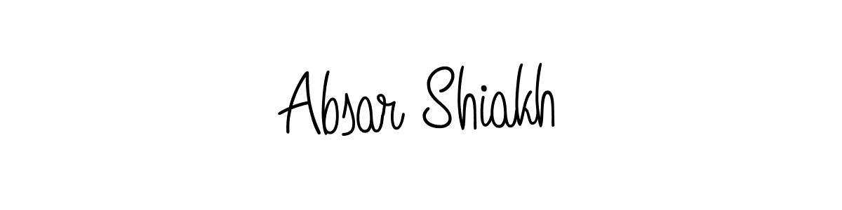 Also You can easily find your signature by using the search form. We will create Absar Shiakh name handwritten signature images for you free of cost using Angelique-Rose-font-FFP sign style. Absar Shiakh signature style 5 images and pictures png