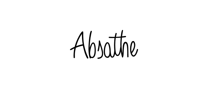 The best way (Angelique-Rose-font-FFP) to make a short signature is to pick only two or three words in your name. The name Absathe include a total of six letters. For converting this name. Absathe signature style 5 images and pictures png