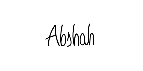 How to Draw Abshah signature style? Angelique-Rose-font-FFP is a latest design signature styles for name Abshah. Abshah signature style 5 images and pictures png