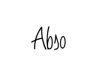 You should practise on your own different ways (Angelique-Rose-font-FFP) to write your name (Abso) in signature. don't let someone else do it for you. Abso signature style 5 images and pictures png