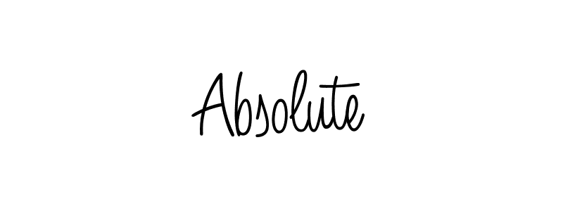 How to make Absolute signature? Angelique-Rose-font-FFP is a professional autograph style. Create handwritten signature for Absolute name. Absolute signature style 5 images and pictures png