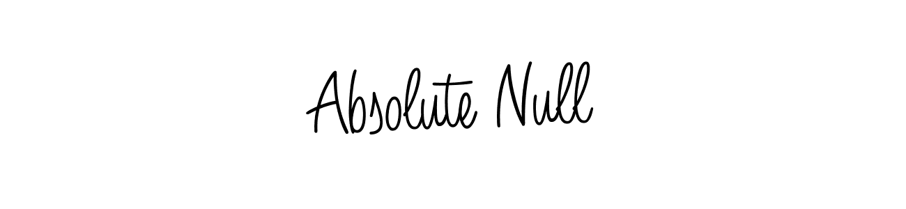 You should practise on your own different ways (Angelique-Rose-font-FFP) to write your name (Absolute Null) in signature. don't let someone else do it for you. Absolute Null signature style 5 images and pictures png
