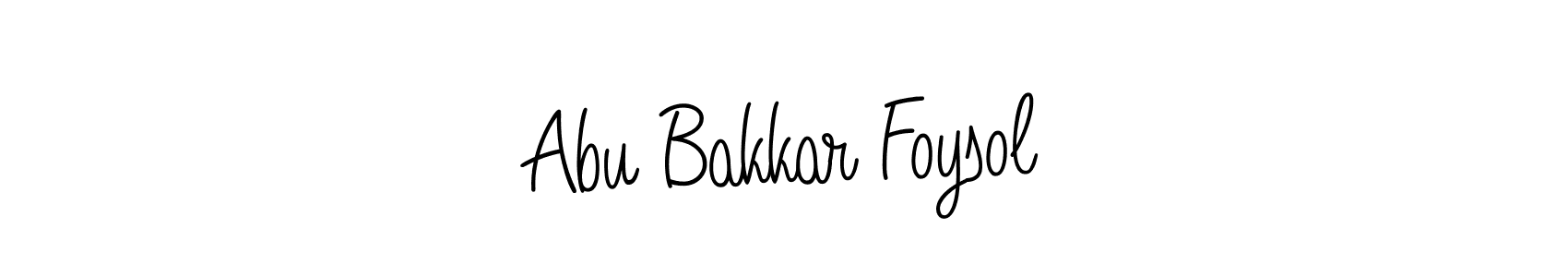 Angelique-Rose-font-FFP is a professional signature style that is perfect for those who want to add a touch of class to their signature. It is also a great choice for those who want to make their signature more unique. Get Abu Bakkar Foysol name to fancy signature for free. Abu Bakkar Foysol signature style 5 images and pictures png