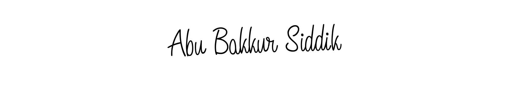Angelique-Rose-font-FFP is a professional signature style that is perfect for those who want to add a touch of class to their signature. It is also a great choice for those who want to make their signature more unique. Get Abu Bakkur Siddik name to fancy signature for free. Abu Bakkur Siddik signature style 5 images and pictures png
