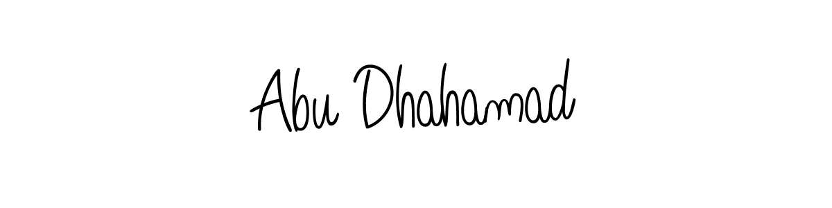 Design your own signature with our free online signature maker. With this signature software, you can create a handwritten (Angelique-Rose-font-FFP) signature for name Abu Dhahamad. Abu Dhahamad signature style 5 images and pictures png