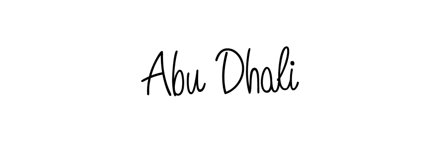 How to make Abu Dhali signature? Angelique-Rose-font-FFP is a professional autograph style. Create handwritten signature for Abu Dhali name. Abu Dhali signature style 5 images and pictures png