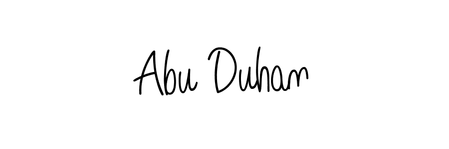 Similarly Angelique-Rose-font-FFP is the best handwritten signature design. Signature creator online .You can use it as an online autograph creator for name Abu Duhan. Abu Duhan signature style 5 images and pictures png