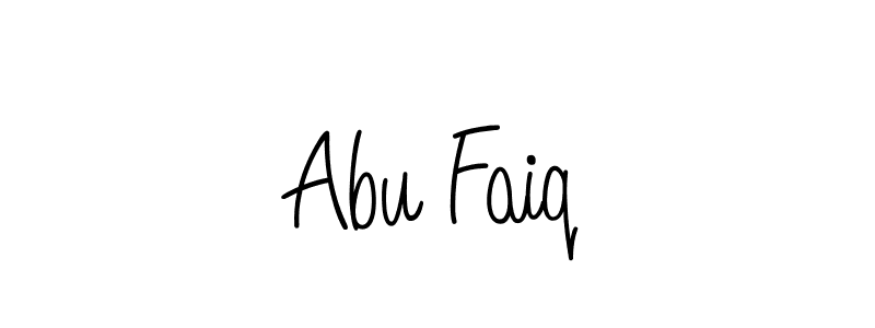 Design your own signature with our free online signature maker. With this signature software, you can create a handwritten (Angelique-Rose-font-FFP) signature for name Abu Faiq. Abu Faiq signature style 5 images and pictures png