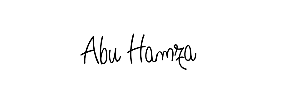 How to make Abu Hamza name signature. Use Angelique-Rose-font-FFP style for creating short signs online. This is the latest handwritten sign. Abu Hamza signature style 5 images and pictures png