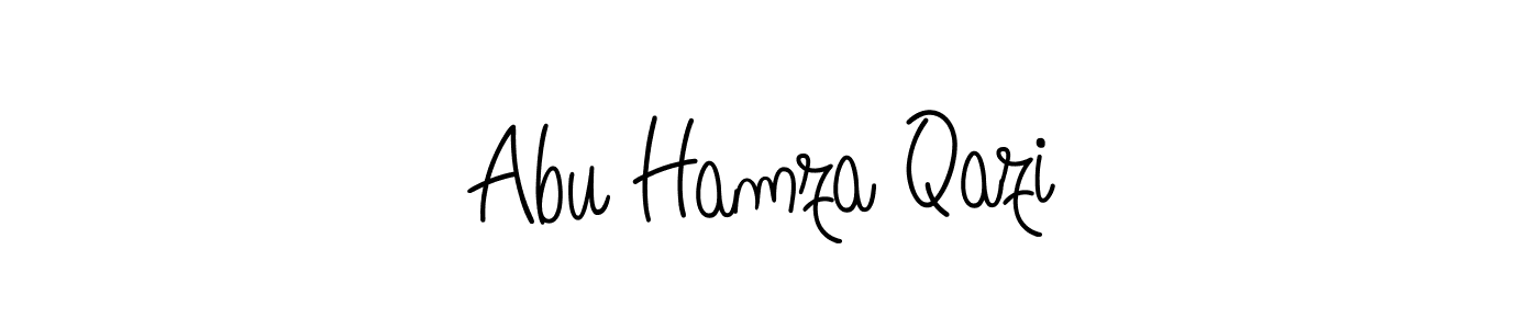 Make a beautiful signature design for name Abu Hamza Qazi. With this signature (Angelique-Rose-font-FFP) style, you can create a handwritten signature for free. Abu Hamza Qazi signature style 5 images and pictures png