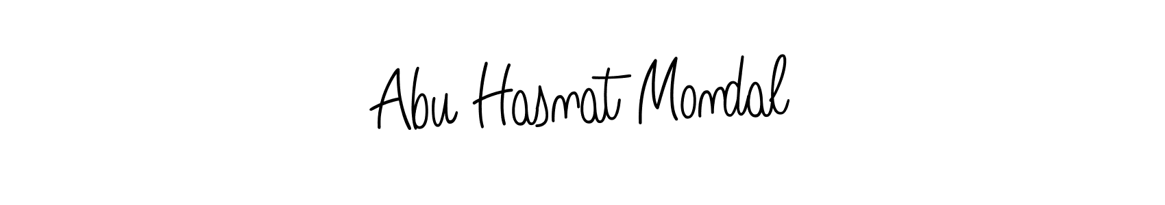 How to make Abu Hasnat Mondal name signature. Use Angelique-Rose-font-FFP style for creating short signs online. This is the latest handwritten sign. Abu Hasnat Mondal signature style 5 images and pictures png