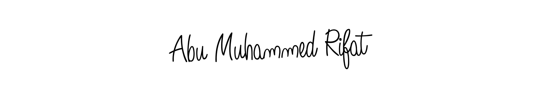 How to make Abu Muhammed Rifat name signature. Use Angelique-Rose-font-FFP style for creating short signs online. This is the latest handwritten sign. Abu Muhammed Rifat signature style 5 images and pictures png