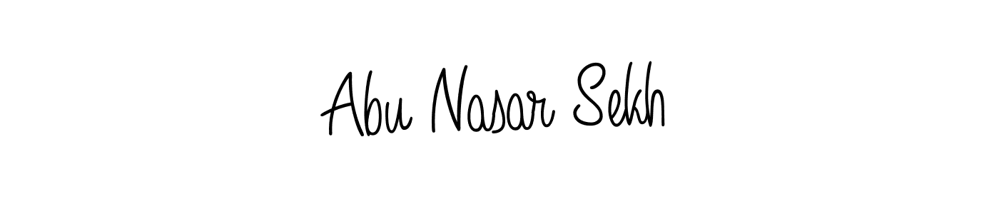 Design your own signature with our free online signature maker. With this signature software, you can create a handwritten (Angelique-Rose-font-FFP) signature for name Abu Nasar Sekh. Abu Nasar Sekh signature style 5 images and pictures png