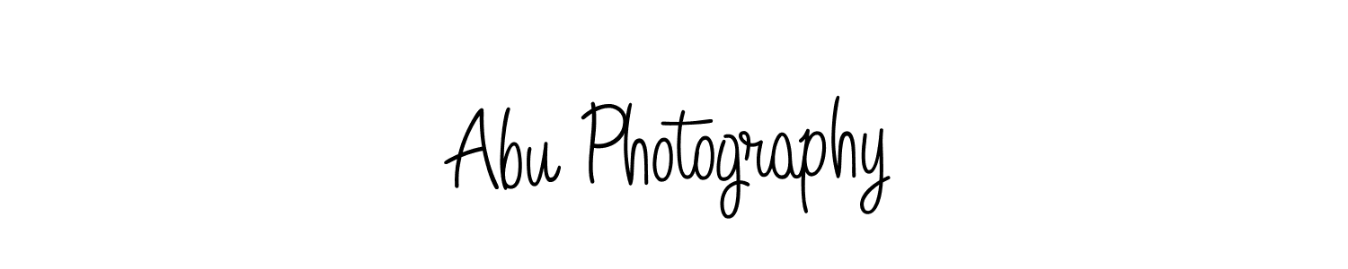 Use a signature maker to create a handwritten signature online. With this signature software, you can design (Angelique-Rose-font-FFP) your own signature for name Abu Photography. Abu Photography signature style 5 images and pictures png