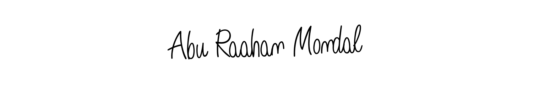 How to Draw Abu Raahan Mondal signature style? Angelique-Rose-font-FFP is a latest design signature styles for name Abu Raahan Mondal. Abu Raahan Mondal signature style 5 images and pictures png