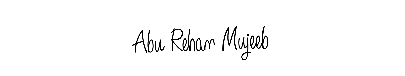 Abu Rehan Mujeeb stylish signature style. Best Handwritten Sign (Angelique-Rose-font-FFP) for my name. Handwritten Signature Collection Ideas for my name Abu Rehan Mujeeb. Abu Rehan Mujeeb signature style 5 images and pictures png