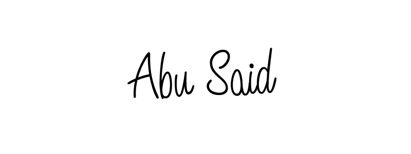 Design your own signature with our free online signature maker. With this signature software, you can create a handwritten (Angelique-Rose-font-FFP) signature for name Abu Said. Abu Said signature style 5 images and pictures png