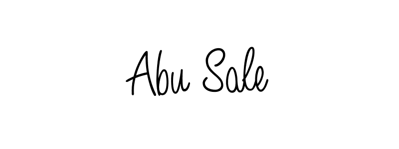 Use a signature maker to create a handwritten signature online. With this signature software, you can design (Angelique-Rose-font-FFP) your own signature for name Abu Sale. Abu Sale signature style 5 images and pictures png