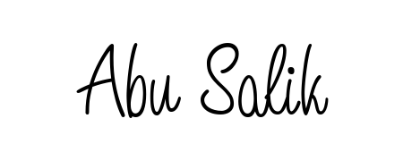 The best way (Angelique-Rose-font-FFP) to make a short signature is to pick only two or three words in your name. For converting this name Abu Salik. Abu Salik signature style 5 images and pictures png