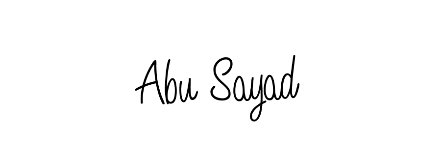 You should practise on your own different ways (Angelique-Rose-font-FFP) to write your name (Abu Sayad) in signature. don't let someone else do it for you. Abu Sayad signature style 5 images and pictures png