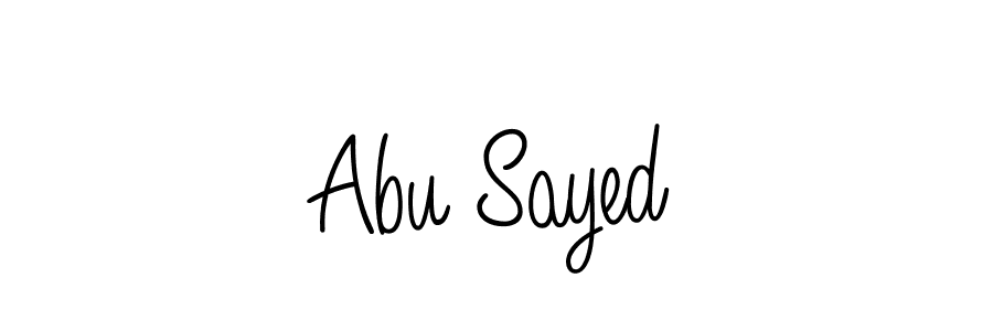 You should practise on your own different ways (Angelique-Rose-font-FFP) to write your name (Abu Sayed) in signature. don't let someone else do it for you. Abu Sayed signature style 5 images and pictures png