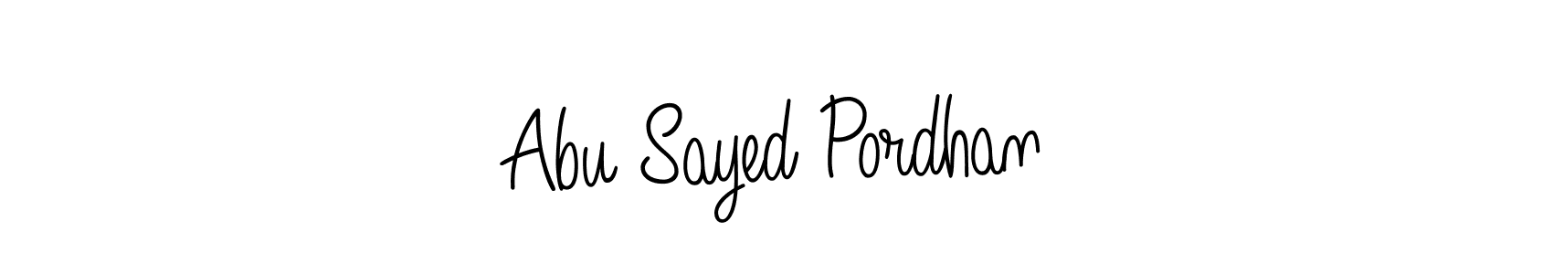 This is the best signature style for the Abu Sayed Pordhan name. Also you like these signature font (Angelique-Rose-font-FFP). Mix name signature. Abu Sayed Pordhan signature style 5 images and pictures png