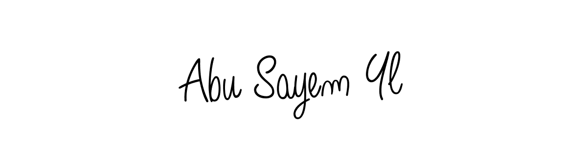 Similarly Angelique-Rose-font-FFP is the best handwritten signature design. Signature creator online .You can use it as an online autograph creator for name Abu Sayem Yl. Abu Sayem Yl signature style 5 images and pictures png