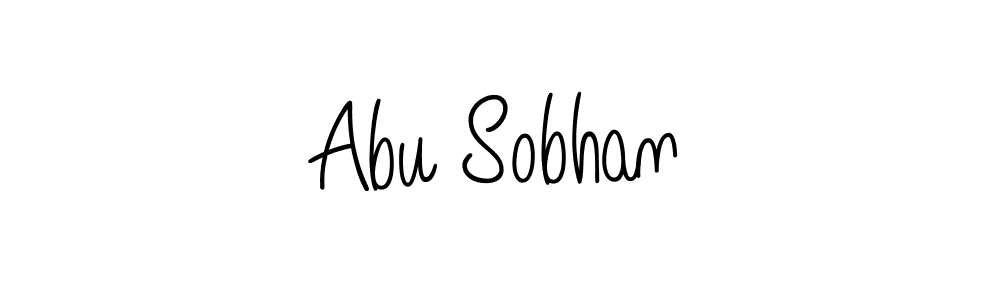 The best way (Angelique-Rose-font-FFP) to make a short signature is to pick only two or three words in your name. The name Abu Sobhan include a total of six letters. For converting this name. Abu Sobhan signature style 5 images and pictures png