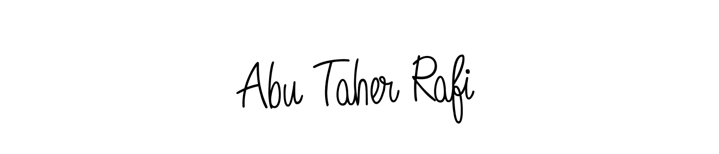 Design your own signature with our free online signature maker. With this signature software, you can create a handwritten (Angelique-Rose-font-FFP) signature for name Abu Taher Rafi. Abu Taher Rafi signature style 5 images and pictures png