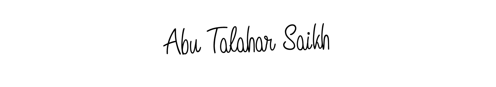 Make a beautiful signature design for name Abu Talahar Saikh. With this signature (Angelique-Rose-font-FFP) style, you can create a handwritten signature for free. Abu Talahar Saikh signature style 5 images and pictures png