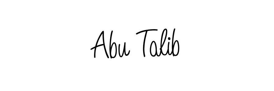 Abu Talib stylish signature style. Best Handwritten Sign (Angelique-Rose-font-FFP) for my name. Handwritten Signature Collection Ideas for my name Abu Talib. Abu Talib signature style 5 images and pictures png