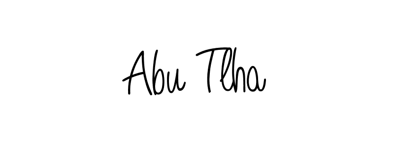 Abu Tlha stylish signature style. Best Handwritten Sign (Angelique-Rose-font-FFP) for my name. Handwritten Signature Collection Ideas for my name Abu Tlha. Abu Tlha signature style 5 images and pictures png