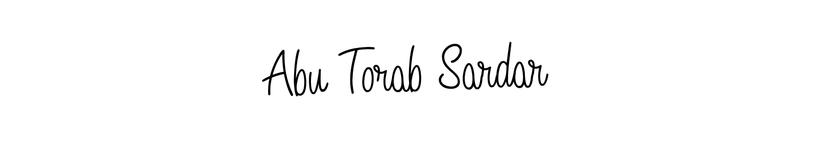 Design your own signature with our free online signature maker. With this signature software, you can create a handwritten (Angelique-Rose-font-FFP) signature for name Abu Torab Sardar. Abu Torab Sardar signature style 5 images and pictures png