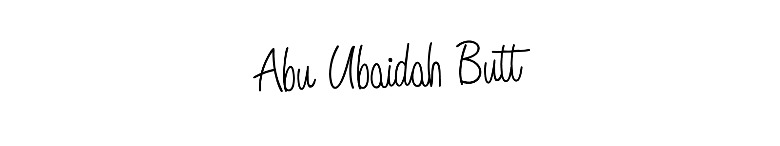 if you are searching for the best signature style for your name Abu Ubaidah Butt. so please give up your signature search. here we have designed multiple signature styles  using Angelique-Rose-font-FFP. Abu Ubaidah Butt signature style 5 images and pictures png