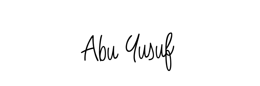 Design your own signature with our free online signature maker. With this signature software, you can create a handwritten (Angelique-Rose-font-FFP) signature for name Abu Yusuf. Abu Yusuf signature style 5 images and pictures png