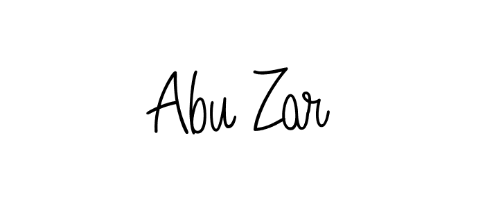 Abu Zar stylish signature style. Best Handwritten Sign (Angelique-Rose-font-FFP) for my name. Handwritten Signature Collection Ideas for my name Abu Zar. Abu Zar signature style 5 images and pictures png