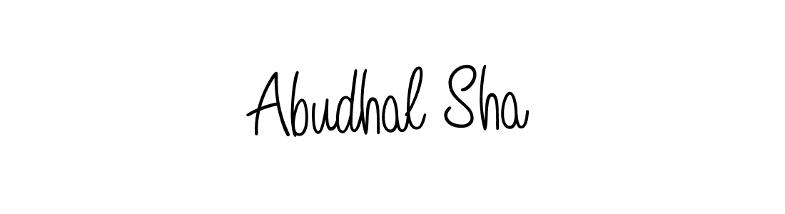 Design your own signature with our free online signature maker. With this signature software, you can create a handwritten (Angelique-Rose-font-FFP) signature for name Abudhal Sha. Abudhal Sha signature style 5 images and pictures png