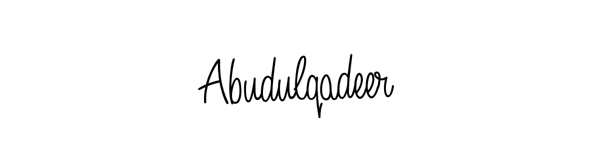 How to Draw Abudulqadeer signature style? Angelique-Rose-font-FFP is a latest design signature styles for name Abudulqadeer. Abudulqadeer signature style 5 images and pictures png