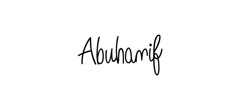 How to make Abuhanif name signature. Use Angelique-Rose-font-FFP style for creating short signs online. This is the latest handwritten sign. Abuhanif signature style 5 images and pictures png