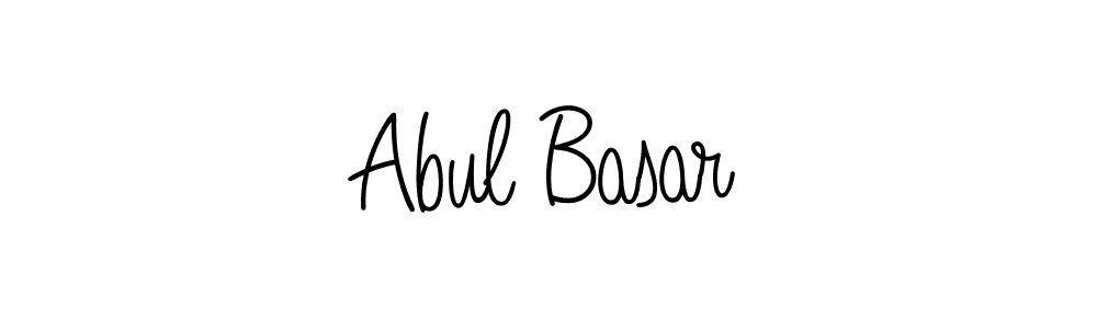 The best way (Angelique-Rose-font-FFP) to make a short signature is to pick only two or three words in your name. The name Abul Basar include a total of six letters. For converting this name. Abul Basar signature style 5 images and pictures png