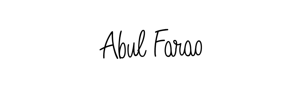 Also You can easily find your signature by using the search form. We will create Abul Farao name handwritten signature images for you free of cost using Angelique-Rose-font-FFP sign style. Abul Farao signature style 5 images and pictures png