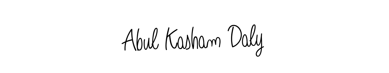 Also You can easily find your signature by using the search form. We will create Abul Kasham Daly name handwritten signature images for you free of cost using Angelique-Rose-font-FFP sign style. Abul Kasham Daly signature style 5 images and pictures png