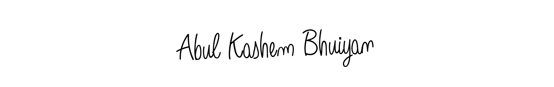 You should practise on your own different ways (Angelique-Rose-font-FFP) to write your name (Abul Kashem Bhuiyan) in signature. don't let someone else do it for you. Abul Kashem Bhuiyan signature style 5 images and pictures png
