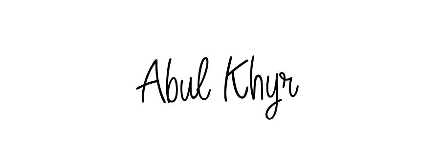 Also You can easily find your signature by using the search form. We will create Abul Khyr name handwritten signature images for you free of cost using Angelique-Rose-font-FFP sign style. Abul Khyr signature style 5 images and pictures png