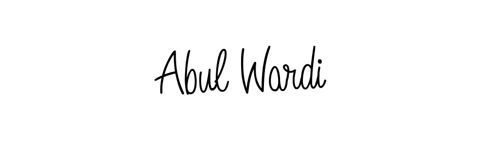How to make Abul Wardi signature? Angelique-Rose-font-FFP is a professional autograph style. Create handwritten signature for Abul Wardi name. Abul Wardi signature style 5 images and pictures png